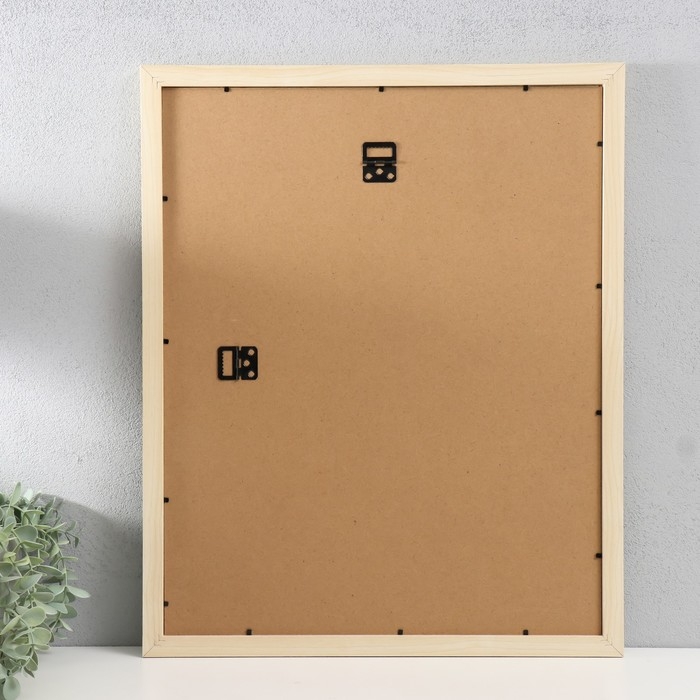 Фоторамка МДФ "Ellis" 40х50 см, с паспарту, натуральный (пластиковый экран)