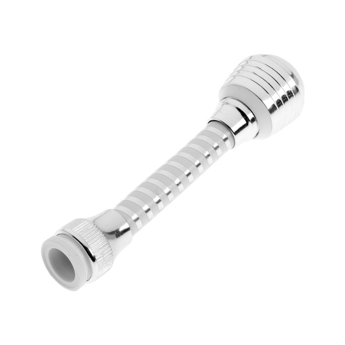 Аэратор ZEIN Z3603, поворотный, на шарнире, гибкий, 2 режима, хром/белый