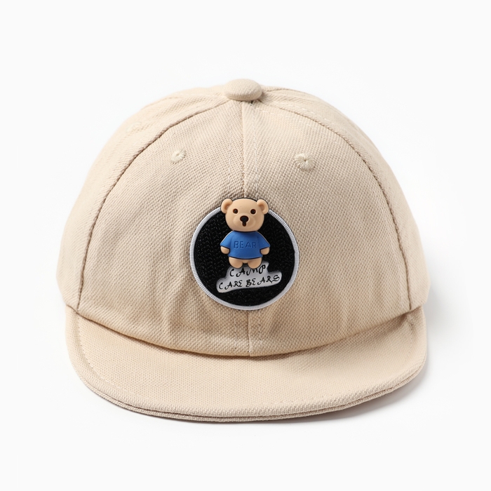 Кепка "Бейсболка" для девочки, цвет молочный, размер 46-48