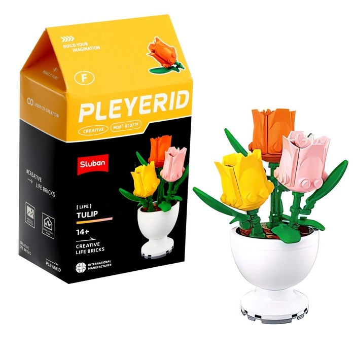 Конструктор «Цветы в горшочке», 6 видов, МИКС Конструктор «Цветы в горшочке», 6 видов, МИКС