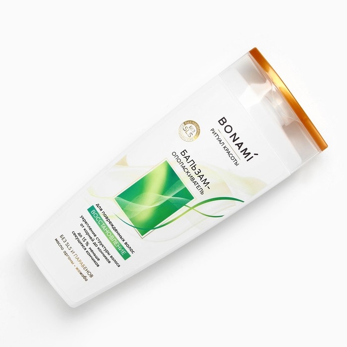 Бальзам для повреждённых волос с маслом арганы и жожоба, восстановление, 250 мл, BONAMI