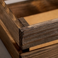 Набор ящиков деревянных "3 в 1" (30,5х18,5х10; 26х16х9,5; 21х13х9) см натуральный палисандр Набор ящиков деревянных "3 в 1" (30,5х18,5х10; 26х16х9,5; 21х13х9) см натуральный палисандр