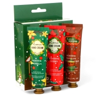 Новый год. Новогодний подарочный набор косметики. Крема для рук по 30 мл, 3 шт Новый год. Новогодний подарочный набор косметики. Крема для рук по 30 мл, 3 шт