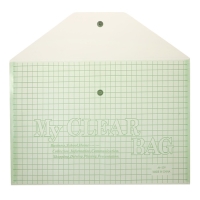 Набор папок-конвертов на кнопке А4, 140 мкр, 20 штук, клетка тонированная зелёная Набор папок-конвертов на кнопке А4, 140 мкр, 20 штук, клетка тонированная зелёная