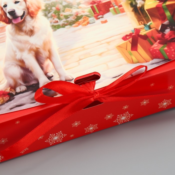 Коробка подарочная новогодняя складная двухсторонняя &laquo;Зима подарит чудеса&raquo;, 20 х 18 х 5 см, Новый год