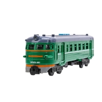 Модель локомотива поезда &laquo;Электричка&raquo;, свет, звук, 30 см, 4 кнопки, инерция