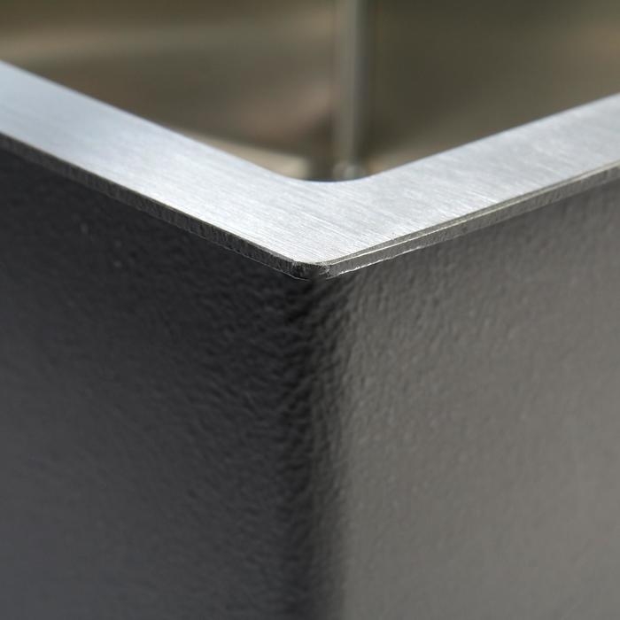 Мойка кухонная GERHANS K34444, врезная, 440 х 440 х 220 мм, толщина 1,0 мм, с сифоном Мойка кухонная GERHANS K34444, врезная, 440 х 440 х 220 мм, толщина 1,0 мм, с сифоном