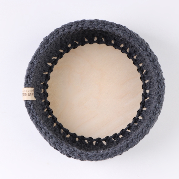 Корзинка "Малышка", 16 х 7,5 см, серый, хлопок