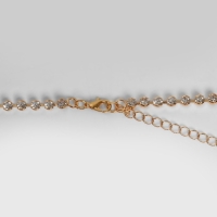 Колье &laquo;Нить&raquo; прямоугольники, цвет белый в золоте,70 см