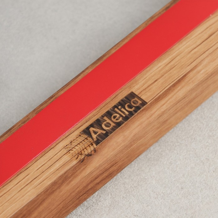 Держатель для ножей магнитный Adelica, 38 см, на 7 ножей, дуб