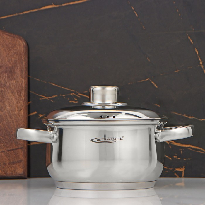 Кастрюля «Гретта», 1.8 л, d=16 см, капсульное дно, индукция Кастрюля «Гретта», 1.8 л, d=16 см, капсульное дно, индукция