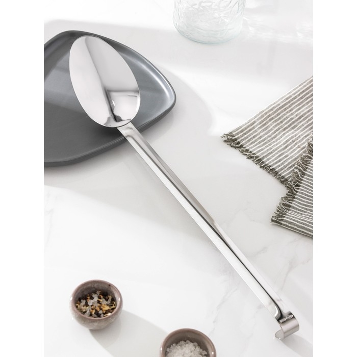 Ложка гарнирная с цельнометаллической ручкой &laquo;Поварская&raquo;, длина 50 см