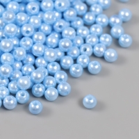 Набор бусин "Жемчуг" d 6 мм, 250 гр, нежно-голубой Набор бусин "Жемчуг" d 6 мм, 250 гр, нежно-голубой