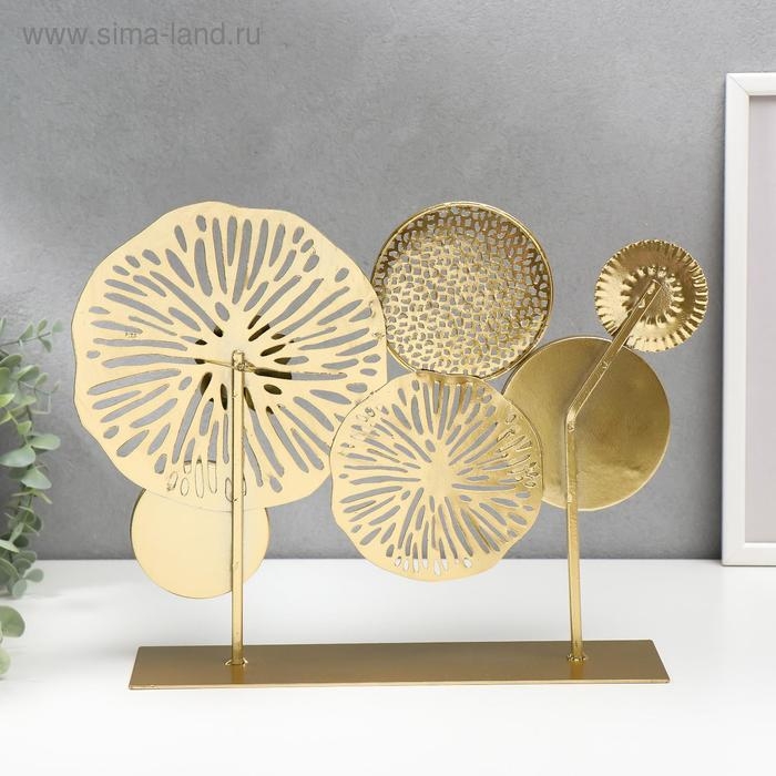 Сувенир металл с зеркалом "Космические цветы" 27,5х37х9 см