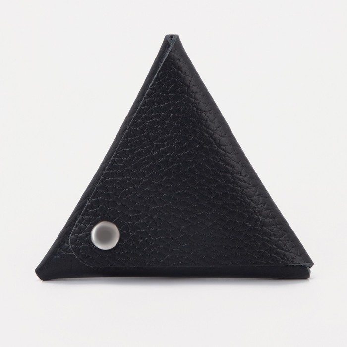 Футляр для монет/наушников на кнопке, цвет чёрный Футляр для монет/наушников на кнопке, цвет чёрный