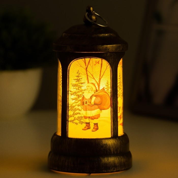 Ночник Ночник "Рождество" LED 1Вт 3хLR1103 бронза 6,5х6,5х12,5см RISALUX