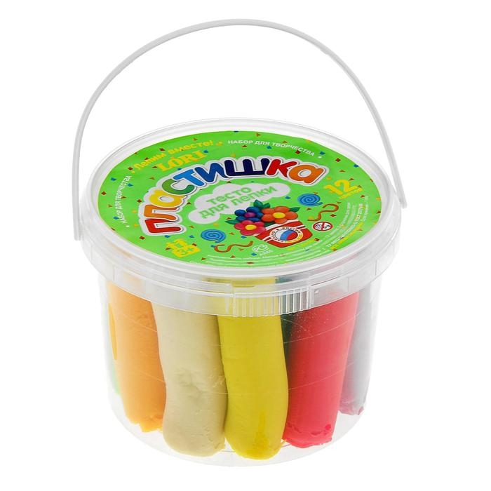 Набор теста для лепки №3, 12 цветов + формочка Набор теста для лепки №3, 12 цветов + формочка
