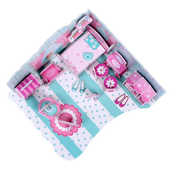 3D Конструктор из пенокартона &laquo;Комната принцессы&raquo;, 54 детали