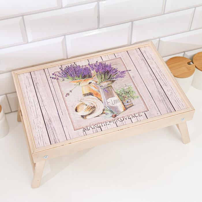 Столик - поднос сувенирный Столик - поднос сувенирный "Лавандовый букет" 25х37,5 см