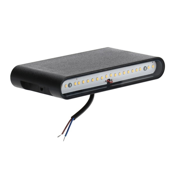 Светильник фасадный &laquo;Гловер&raquo;, FSD-085, 10 Вт, 3000К, IP65, 220 В, пластик, черный