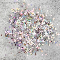 Наполнитель для шара &laquo;Шестиугольник&raquo;, 0,3 см, набор 9 шт., цвет серебро