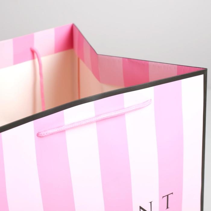 Пакет подарочный квадратный, упаковка, &laquo;Present&raquo;, 30 х 30 х 30 см