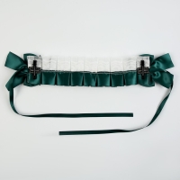 Карнавальная повязка &laquo;Лолита&raquo;, цвет зелёный с белым кружевом