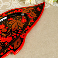 Селедочница &laquo;Осётр&raquo;, 58&times;17&times;0,5 см,  хохлома, микс