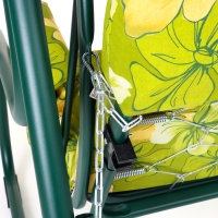 Качели садовые "Мадрид", 209 х 127 х 166 см, макс. нагрузка 220 кг, цвет зеленый Качели садовые "Мадрид", 209 х 127 х 166 см, макс. нагрузка 220 кг, цвет зеленый