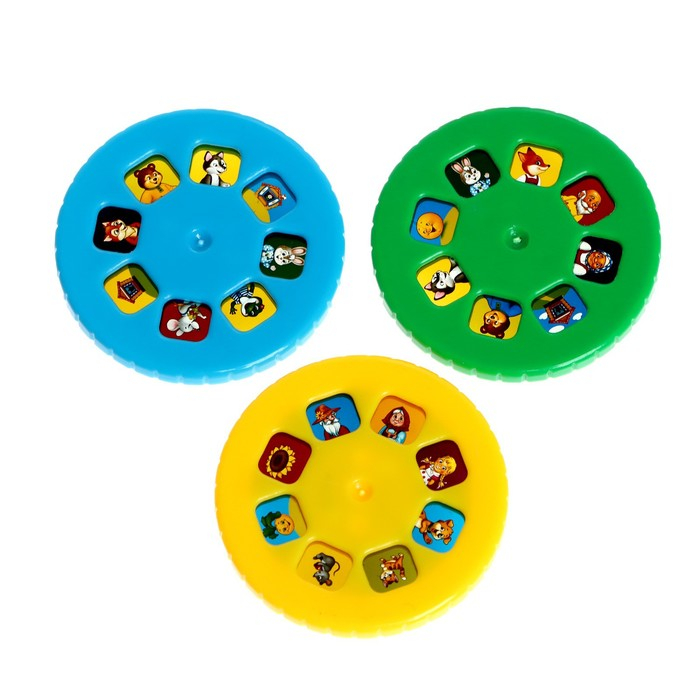 Игровой набор с проектором &laquo;Мои любимые сказки&raquo;, 3 книги, светящиеся наклейки