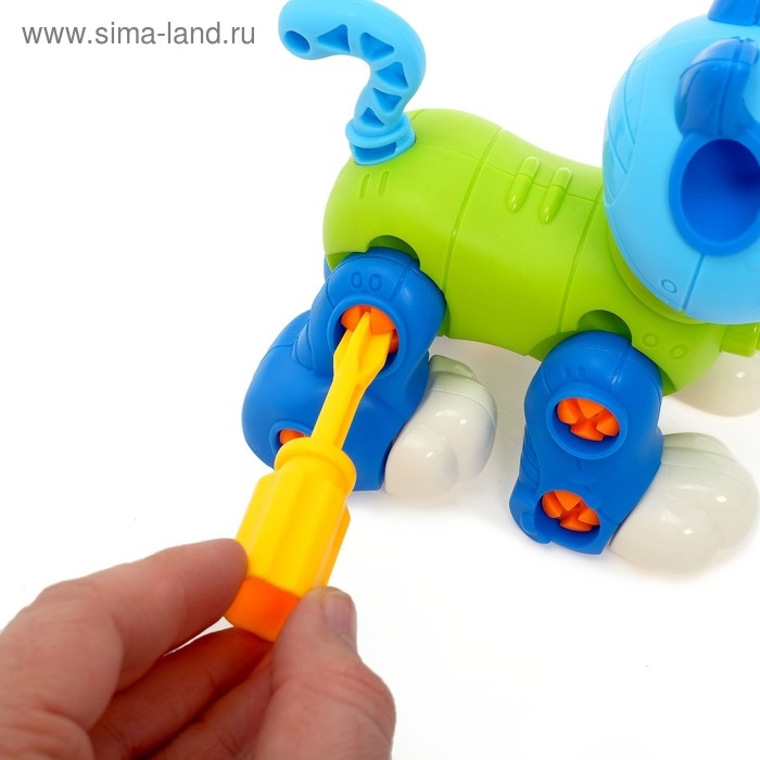 Конструктор винтовой &laquo;Кошечка&raquo;, 43 детали, с отвёрткой