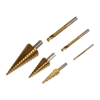 Набор сверл ступенчатых и фрезерных ТУНДРА, HSS, TIN, 4-12 мм, 4-20 мм, 4-32 мм, 3/6/8 мм Набор сверл ступенчатых и фрезерных ТУНДРА, HSS, TIN, 4-12 мм, 4-20 мм, 4-32 мм, 3/6/8 мм