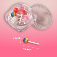 Фигурки для дизайна ногтей &laquo;Леденцы&raquo;, объёмные, разноцветные