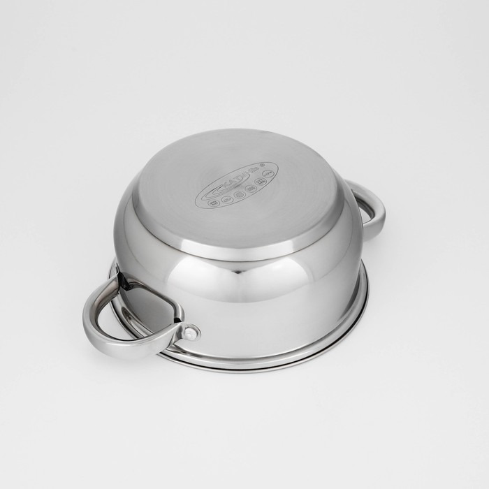 Набор кастрюль &laquo;Гретта&raquo;, 2 предмета: 2,2 л; 3,2 л, капсульное дно, индукция