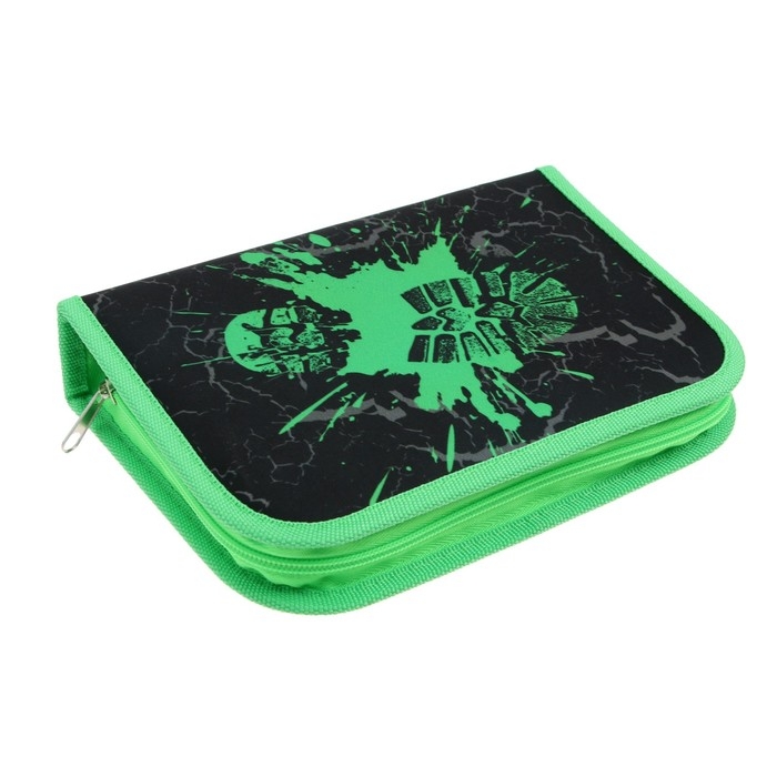 Пенал 3 секции, вкладка внутри, 140 х 210 х 40 мм, тканевый, Calligrata TOP Block Пенал 3 секции, вкладка внутри, 140 х 210 х 40 мм, тканевый, Calligrata TOP Block "След"