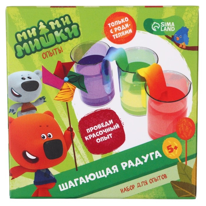 Набор для опытов &laquo;Шагающая радуга&raquo;, Ми-Ми-Мишки