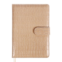 Ежедневник датированный 2025 A5 168 листов, deVENTE.Barbara, твердая обложка кожзам с поролоном, хлястик, перфорация, ляссе, блок 70, бежевый Ежедневник датированный 2025 A5 168 листов, deVENTE.Barbara, твердая обложка кожзам с поролоном, хлястик, перфорация, ляссе, блок 70, бежевый