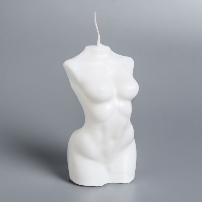 Свеча фигурная ароматическая "Женский силуэт", 9,5х4,5 см, кокос