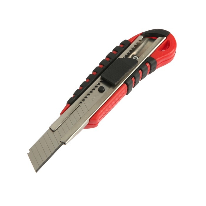 Нож ЛОМ, 2К корпус, металлическая направляющая, 18 мм Нож ЛОМ, 2К корпус, металлическая направляющая, 18 мм