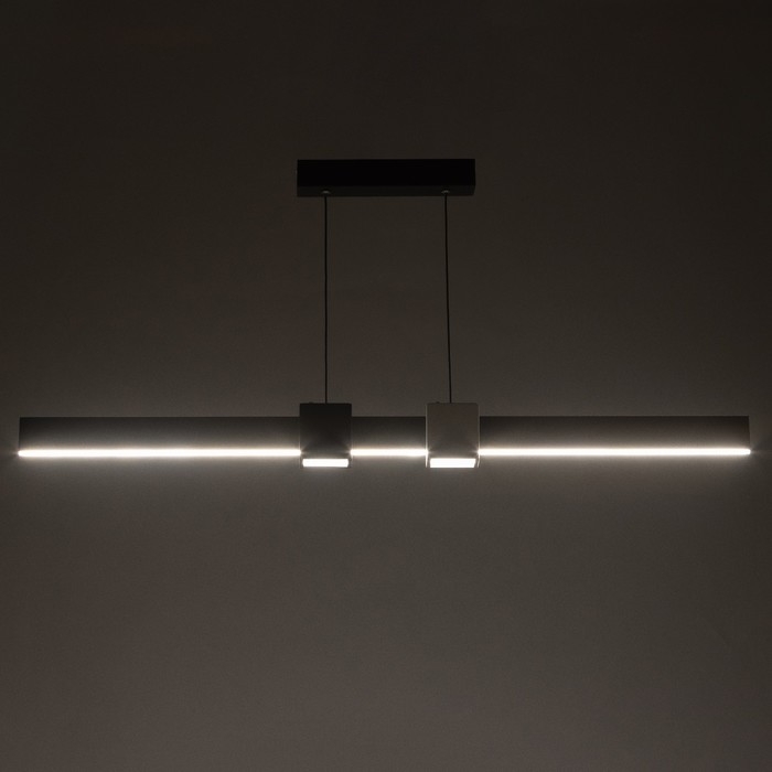 Светильник с ПДУ "Наоми" LED 18Вт 3000-6000К бело-черный 100х100 см