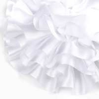 Выпускной. Бант для волос на резинке, белый, 11 см, Принцессы Выпускной. Бант для волос на резинке, белый, 11 см, Принцессы