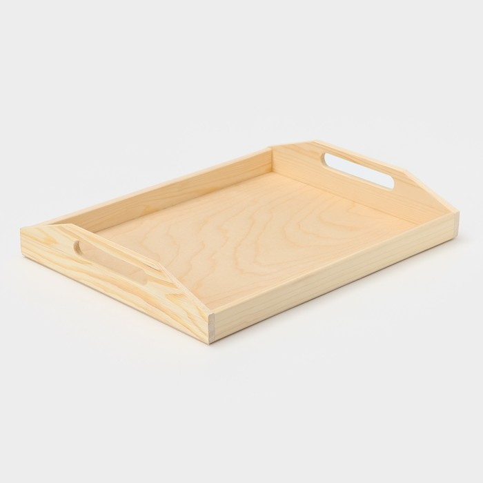 Поднос деревянный &laquo;Под роспись&raquo;, 40&times;30&times;6,5 см