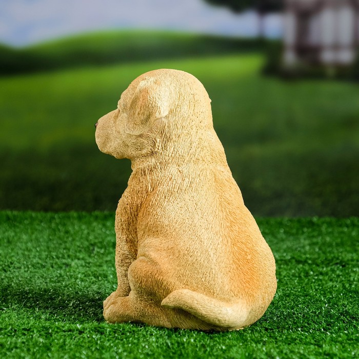 Садовая фигура из полистоуна &laquo;Щенок лабрадора&raquo;, 17&times;12&times;20 см