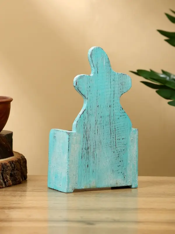 Календарь настольный "Морская звезда" дерево 11х5х16 см, цв. золотисто-бирюзовый