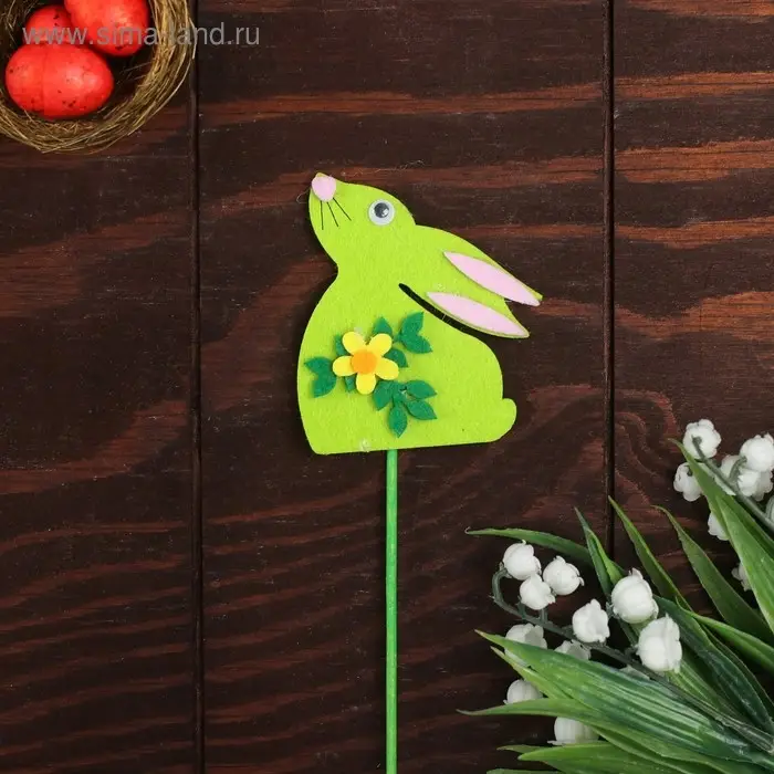 Топпер-декор &laquo;Кролик с цветочком&raquo;