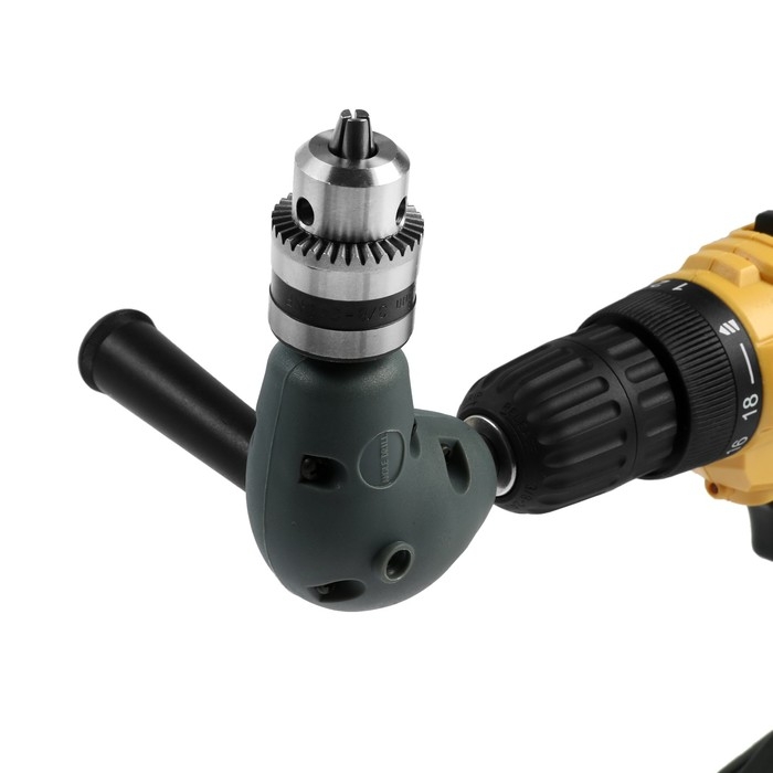 Адаптер угловой для дрели ТУНДРА, с патроном 1.5 - 10 мм