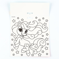 Аппликация стикерами форменная на магните &laquo;Сказочный Единорожка&raquo;, набор для творчества, стикерная мозаика