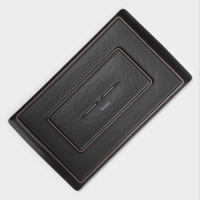 Блюдо для подачи Magistro Black style, 33,5&times;20,5 см, фарфор, чёрное
