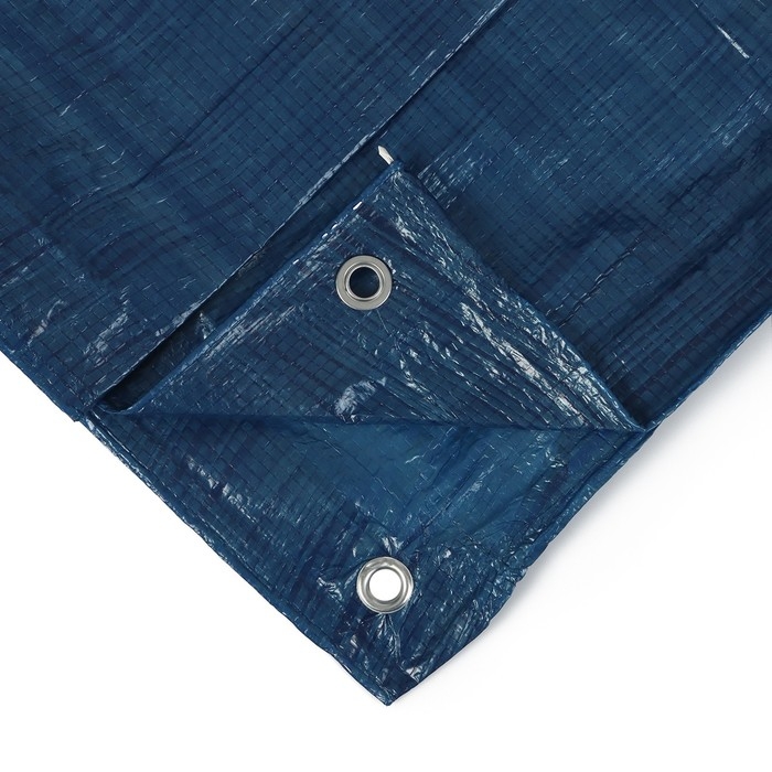 Тент защитный, 3 &times; 2 м, плотность 60 г/м&sup2;, УФ, люверсы шаг 1 м, синий