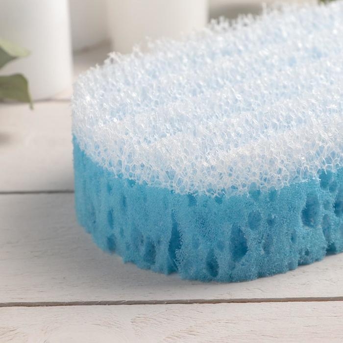 Губка для тела массажная &laquo;Удовольствие&raquo;, 10,5&times;6&times;16,5 см, МИКС